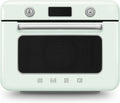Smeg COF01PGEU Dampfbackofen, 10 Funktionen, Automatikprogramme, Abnehmbarer Wassertank, Entkalkung, 1800W, Pastellgrün