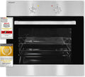 Hochwertiger Einbaubackofen in Silber, 62 L Volumen, Benutzerfreundlich, Modell EBE 555-1.1