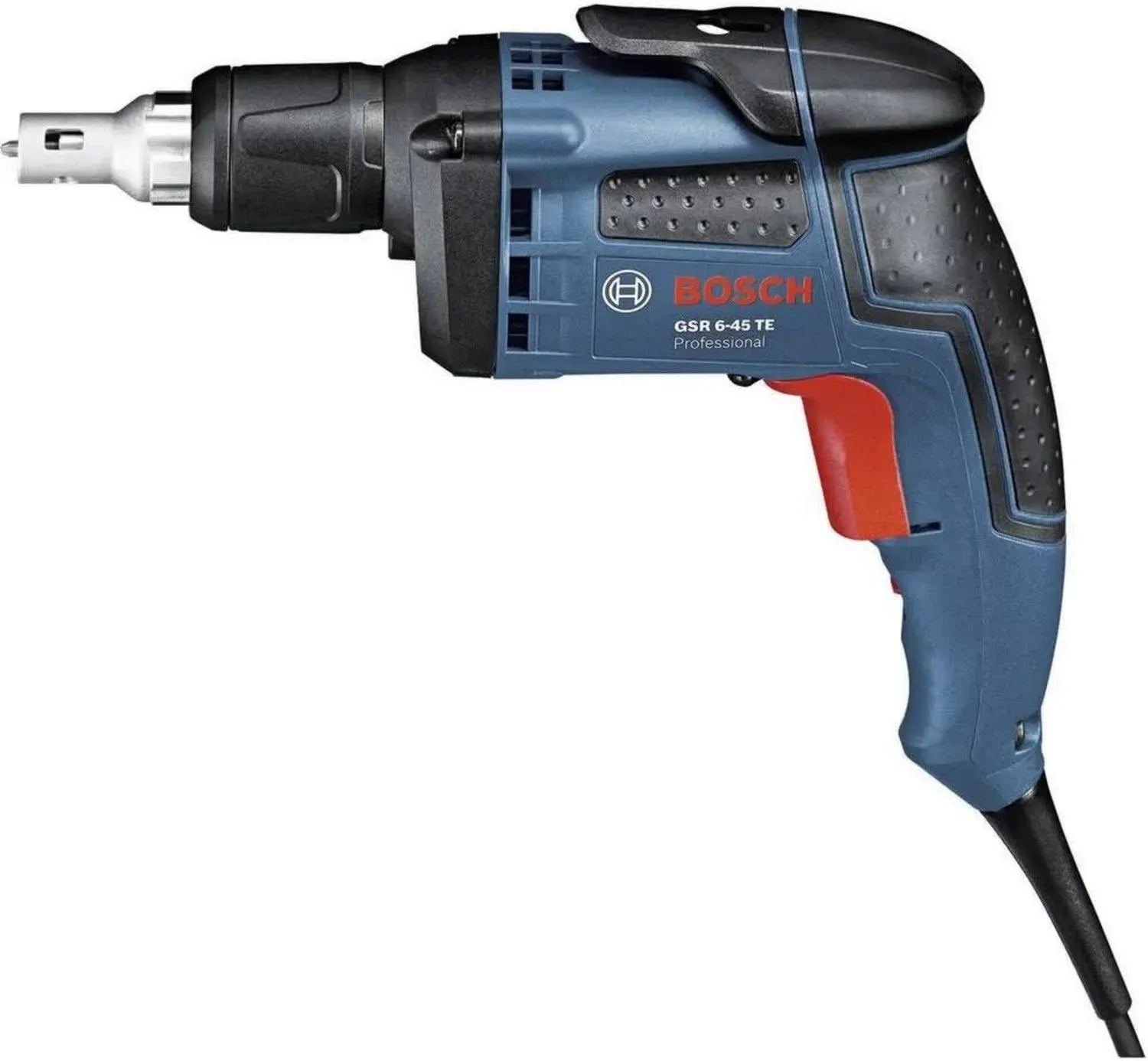 Bosch Professional Trockenbauschrauber GSR 6-45 TE Set mit Tiefenanschlag und Zubehör
