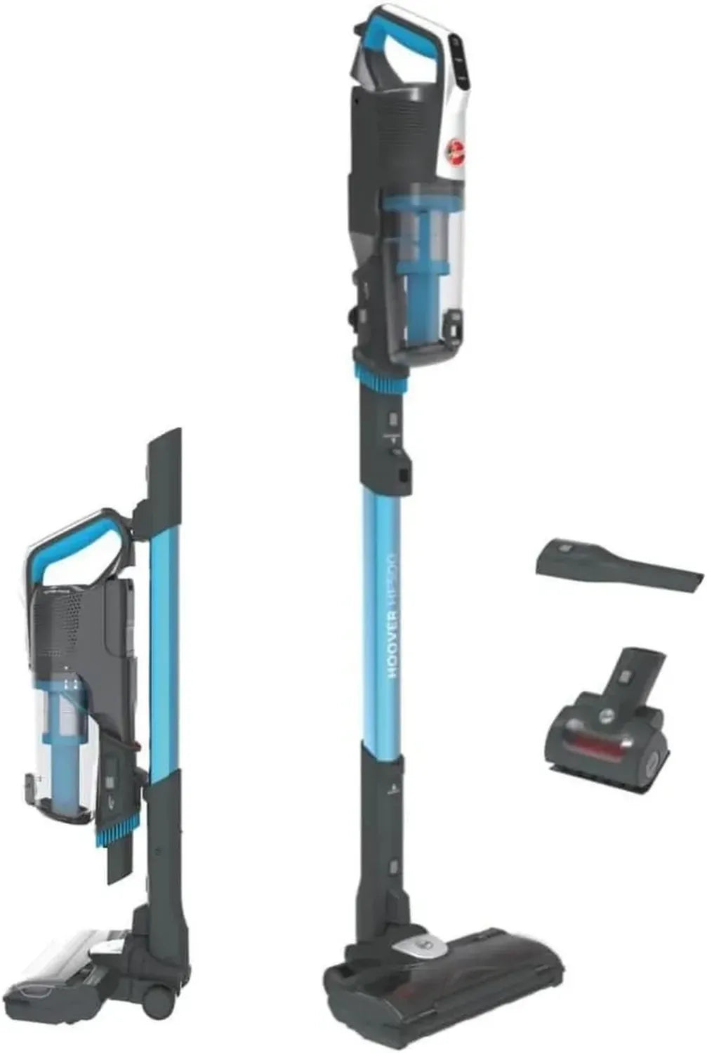 Hoover H-Free 500 Kabelloser Tierhaar-Staubsauger ohne Beutel, Handstaubsauger, 30 Min Laufzeit, LED, Kompakt & Parkfunktion