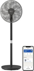Philips Standventilator 3000 Serie mit leiser SilentWings-Technologie, App-Steuerung, 2-in-1 Design, Schwarz