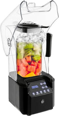 Leistungsstarker Mixer 2200W, Schallschutz, 2.2L für Gastronomie, Smoothies, Schwarz