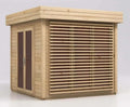 Holz-Gartenhaus Lawenda 28 mm mit Montagezubehör