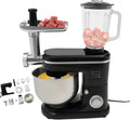 Multifunktionale 3-in-1 Küchenmaschine mit Entsafter, 6L Edelstahlschüssel, 1500W
