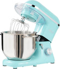 Küchenmaschine 7,5L 1400W, 6 Stufen mit Rührhaken, Knethaken, Schneebesen, Blau